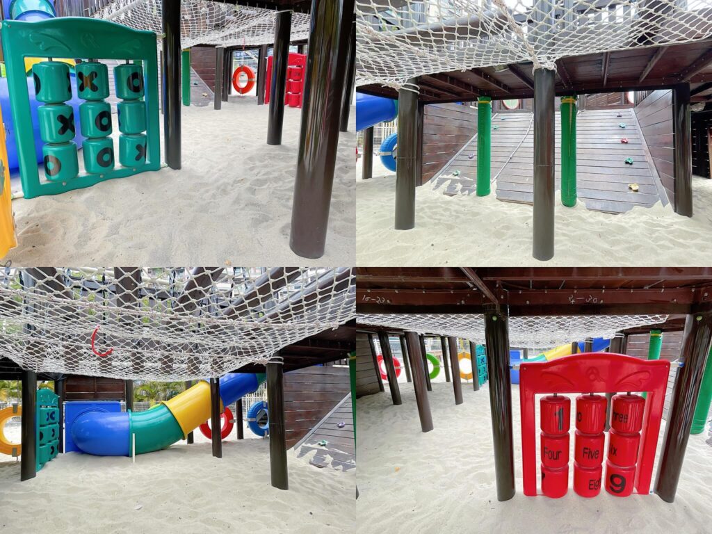 永大共融公園海盜船底下