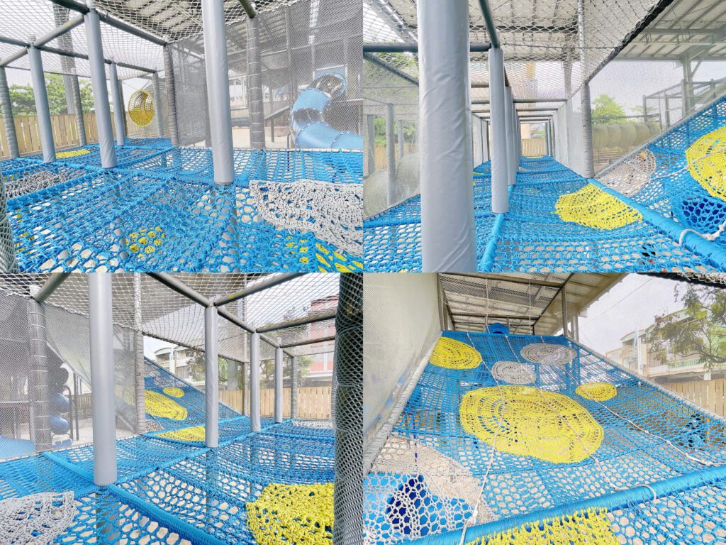 藍白編織攀爬網2樓