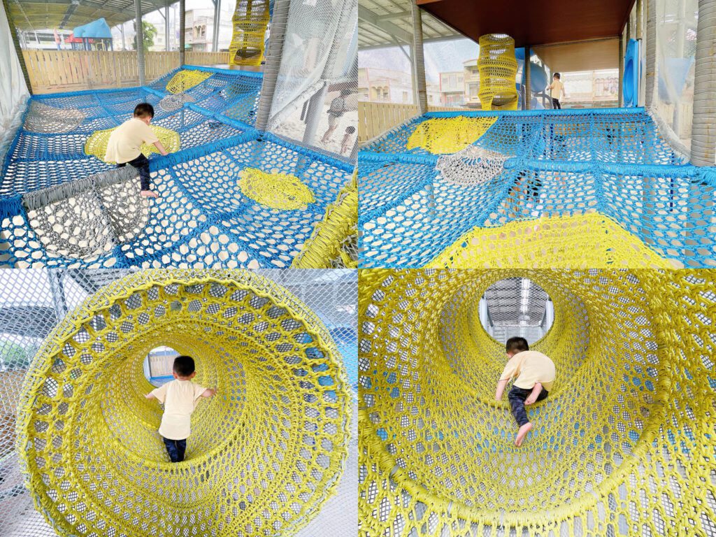 藍白編織攀爬網2樓